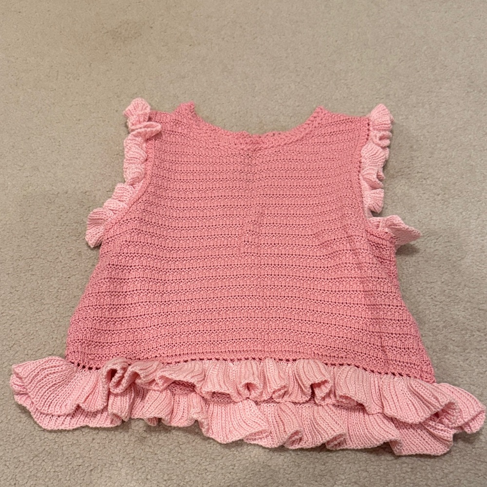 Pink Ruffled Top